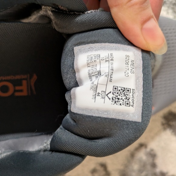 Saucony Freedom 4 Mens Shoes Sz 10 Running Athletic Alloy Vizi Orange Sneakers - Picture 6 of 6